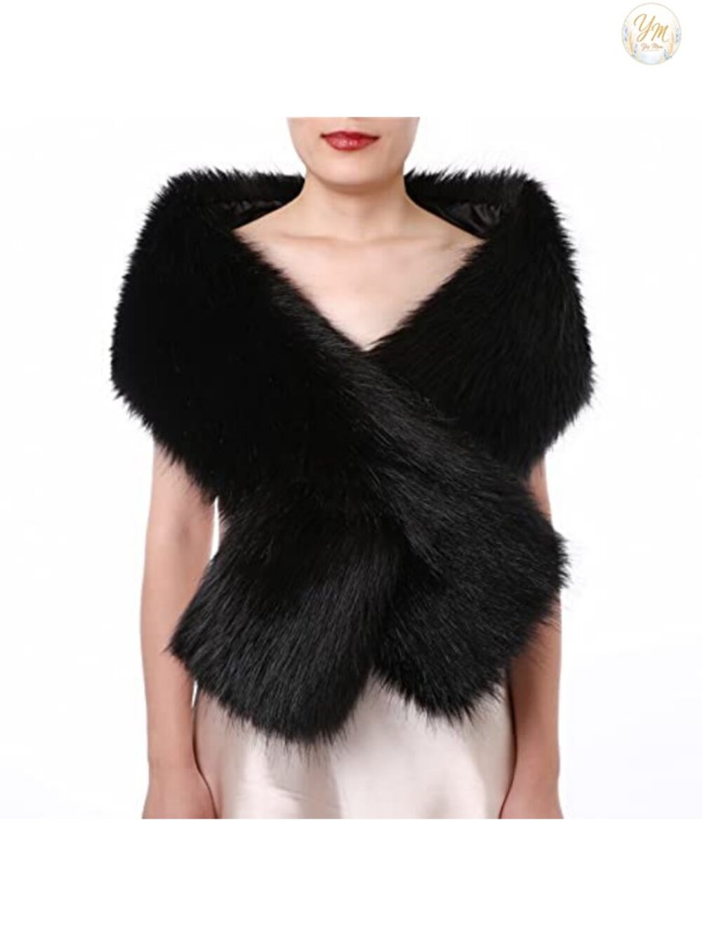 Faux Fur Scarf Wrap Shawl Collar Shrug Winter Cold Weather